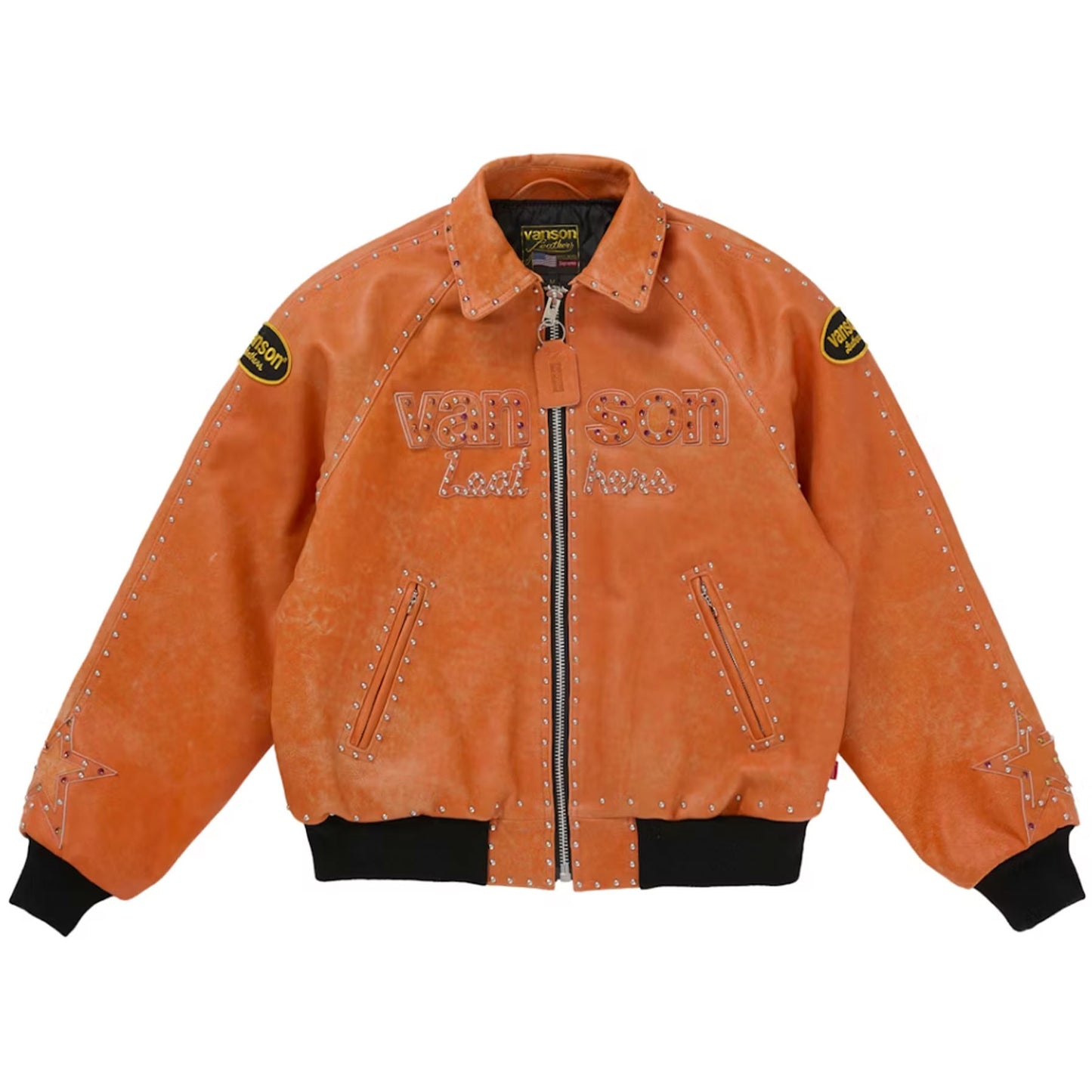 Supreme Vanson Leathers b.b. Simon Jacket Orange