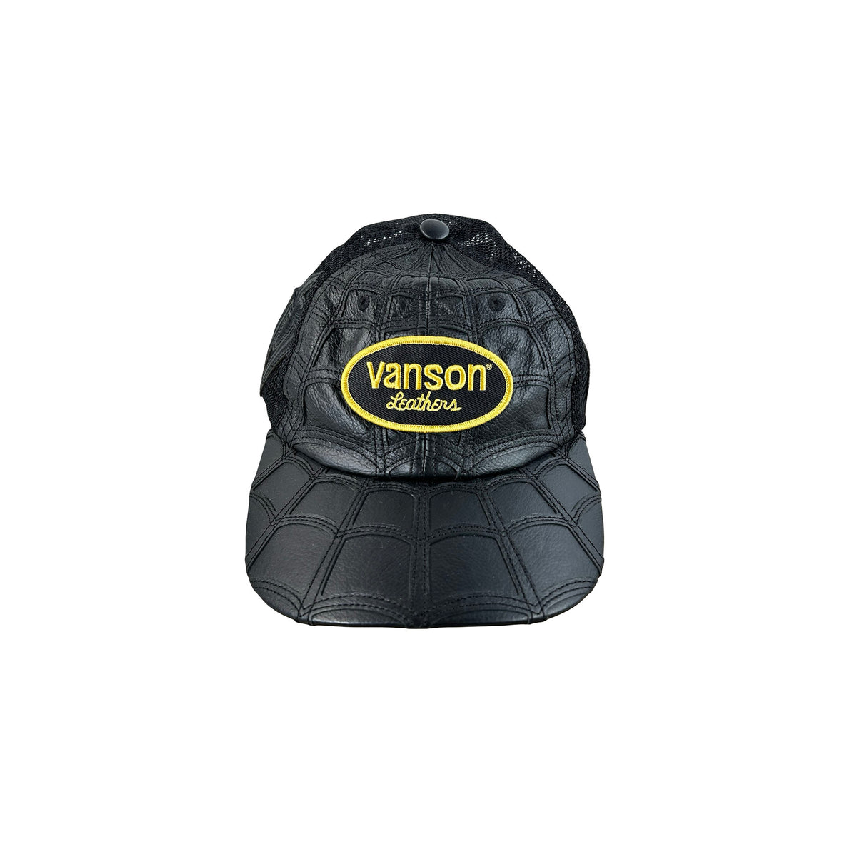 Supreme Vanson Leathers Spider-Man Mesh Back 6-Panel Hat Black [USED]