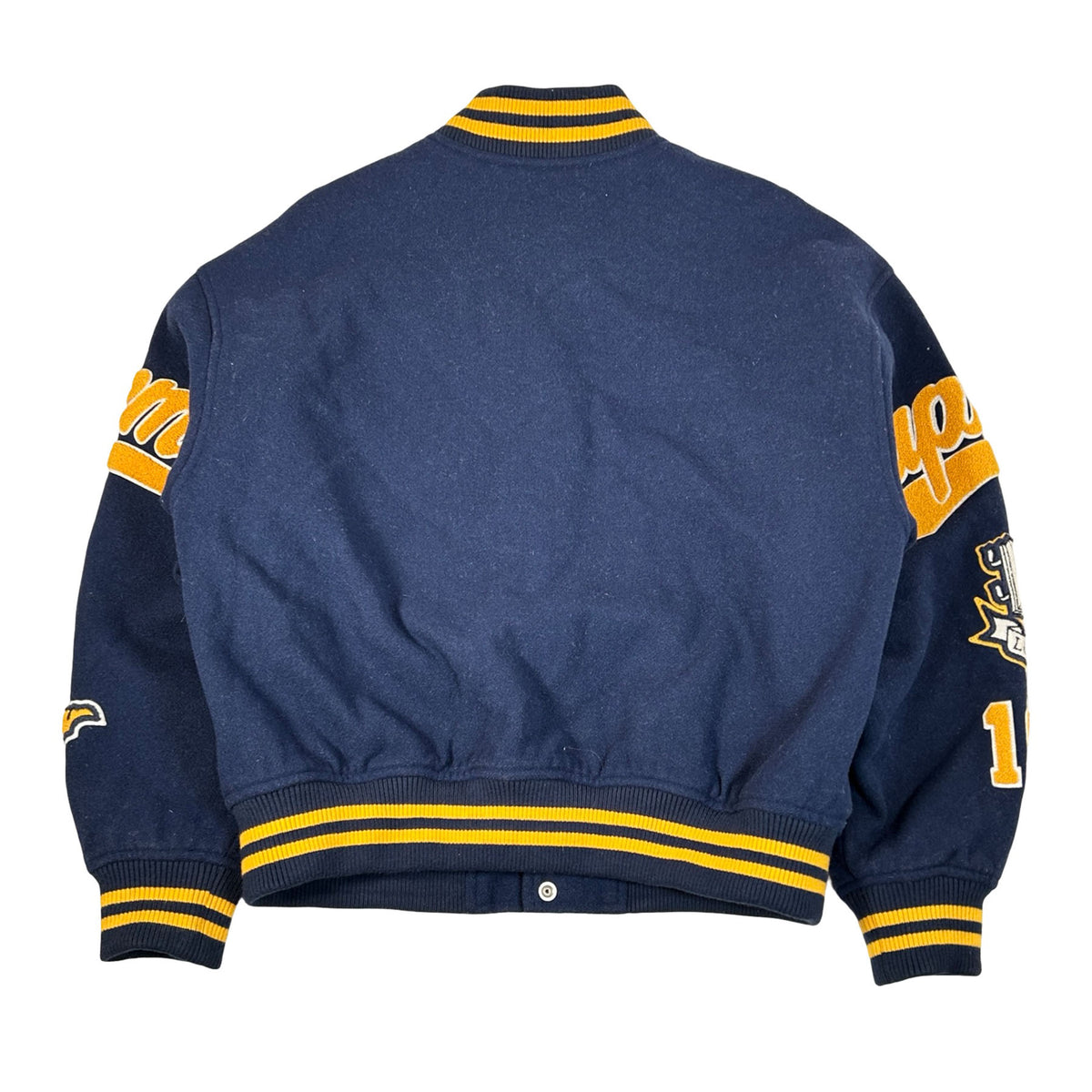 Supreme Veritas Varsity Jacket Navy [USED] - M (Used)