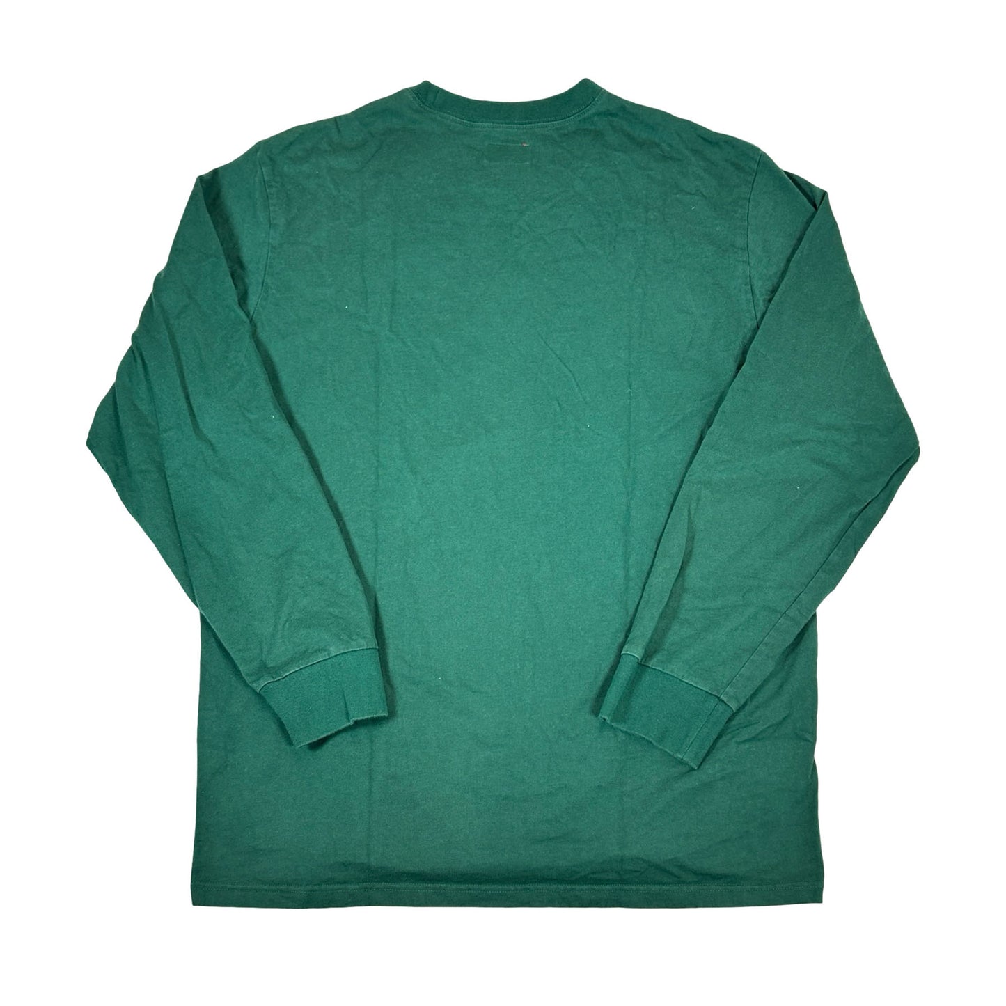 Supreme Vertical Logo Stripe L/S Top Dark Green [USED] - XL (Used)