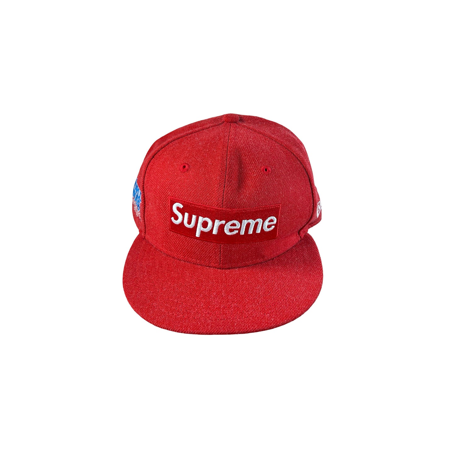 Supreme World Famous Box Logo New Era Red [USED] - 7 3/4 (Used)