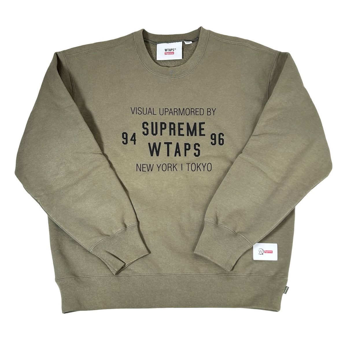 Supreme WTAPS Crewneck Light Olive [USED] - M (USED)