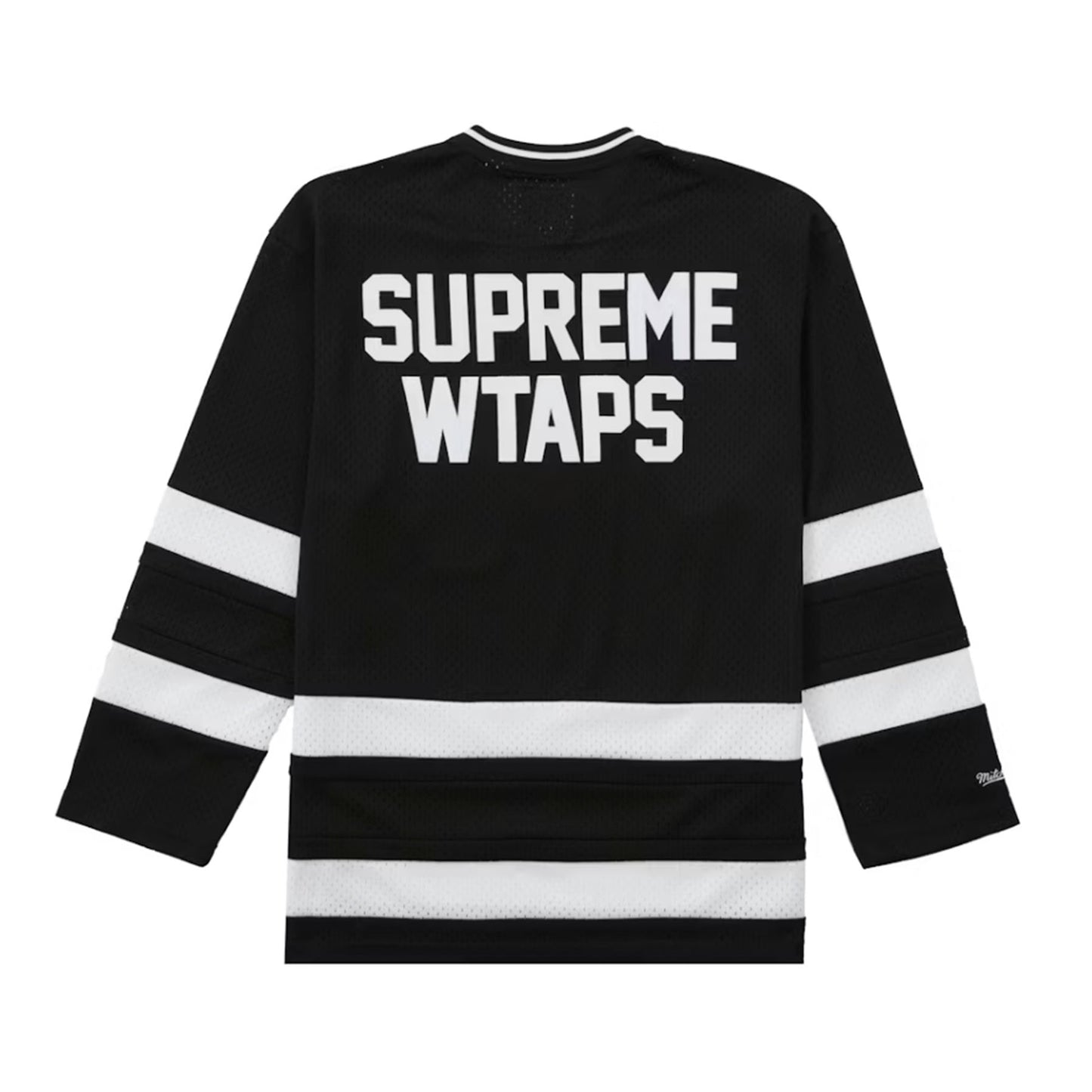 Supreme WTAPS Mitchell & Ness Hockey Jersey Black [USED] - XL (Used)