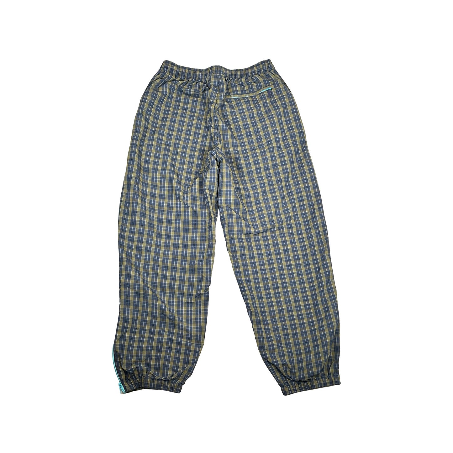 Supreme Plaid Warm Up Pant Navy [USED] - S (Used)