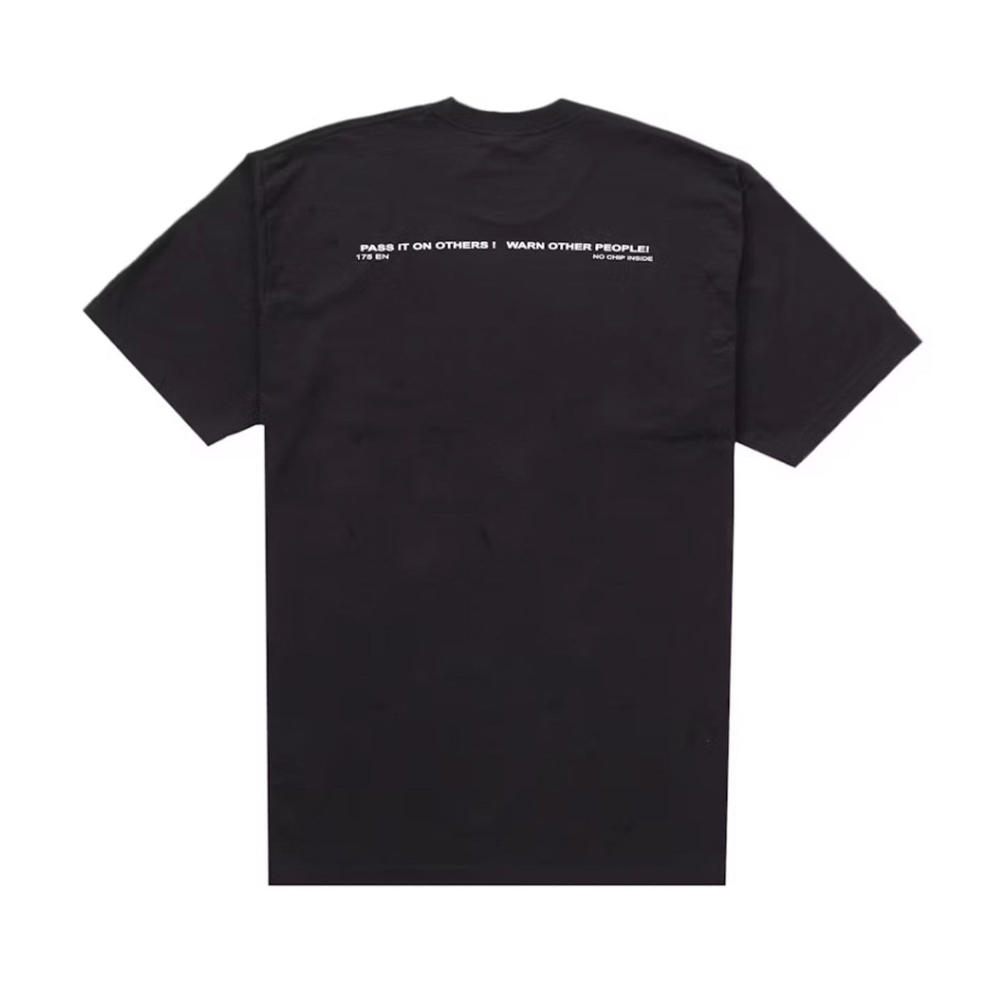 Supreme Warning Tee Black [USED] - L (Used)