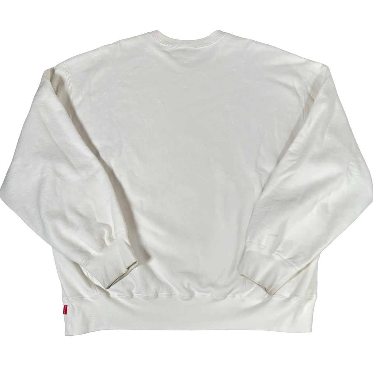 Supreme Washed Box Logo Crewneck White [USED] - XL (Used3)