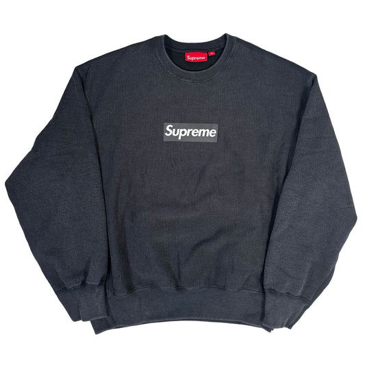 Supreme Washed Box Logo Crewneck Black [USED] - M (Used)