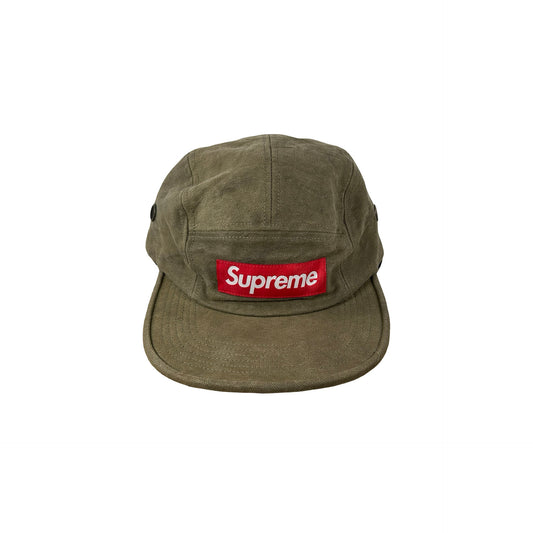 Supreme Washed Canvas Camp Cap (FW19) Olive [USED]