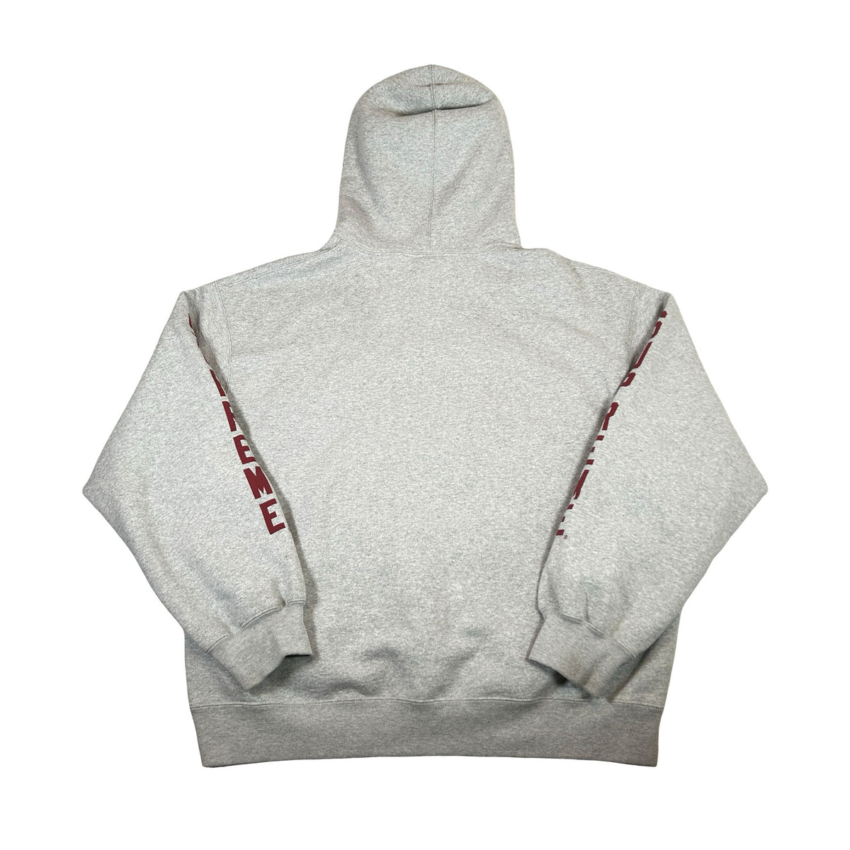 Supreme Washed Logo Hooded Sweatshirt Heather Grey [USED] - L (Used)