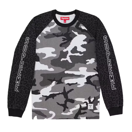 Supreme Wildlife Camo Raglan L/S Top Snow Camo