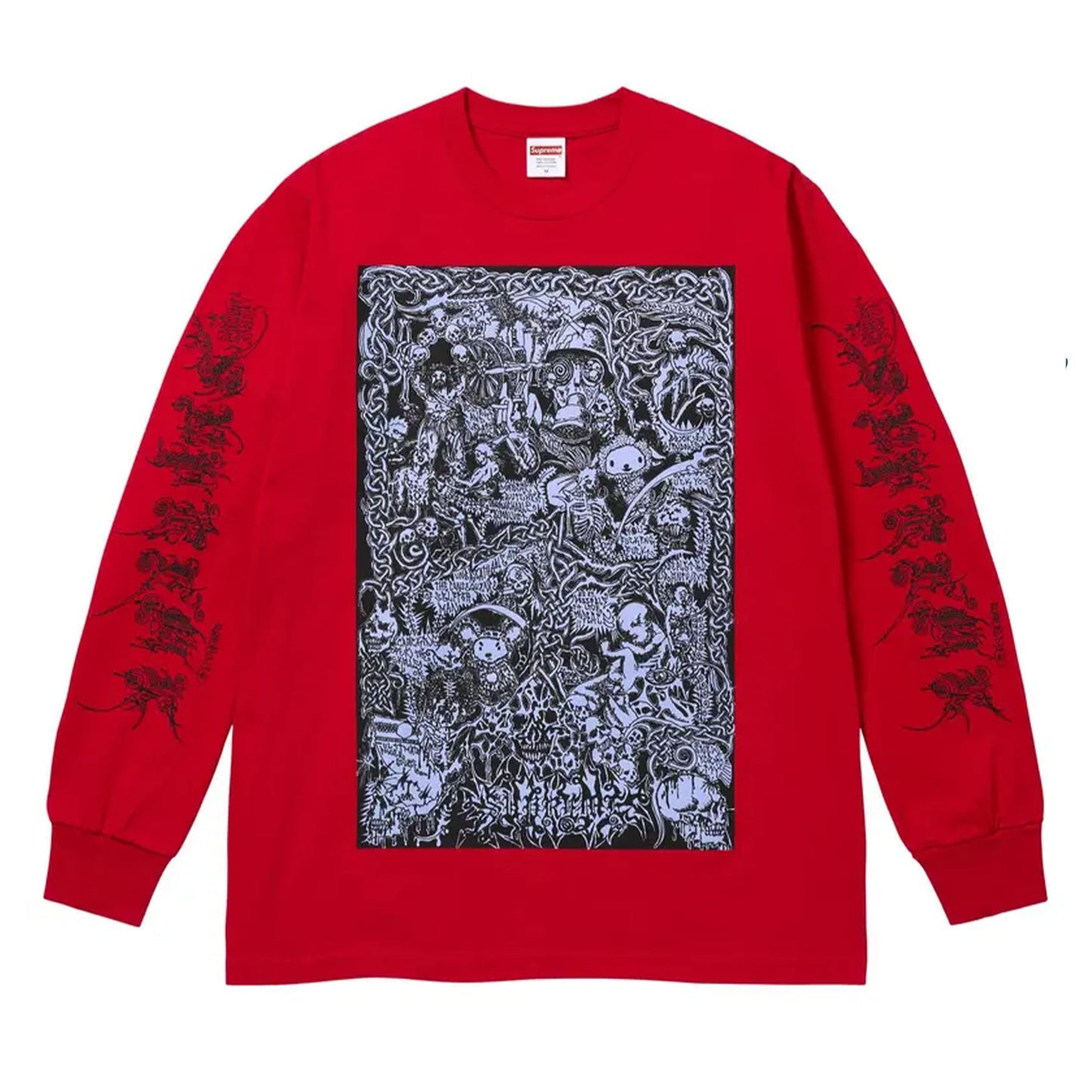 Supreme Wombat Long-Sleeve Tee Red