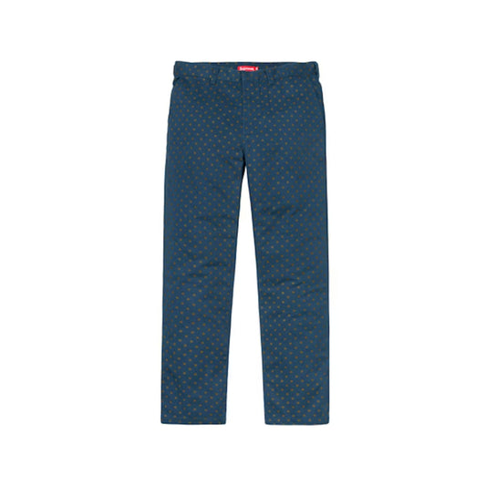Supreme Work Pant (FW18) Light Navy Polka Dot