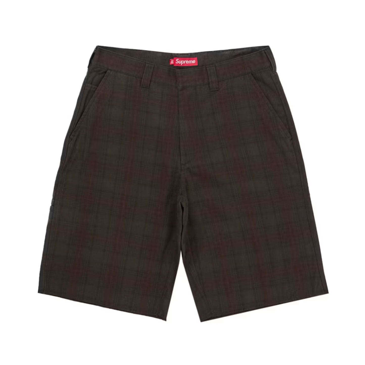 Supreme Work Short (SS26) Black Plaid