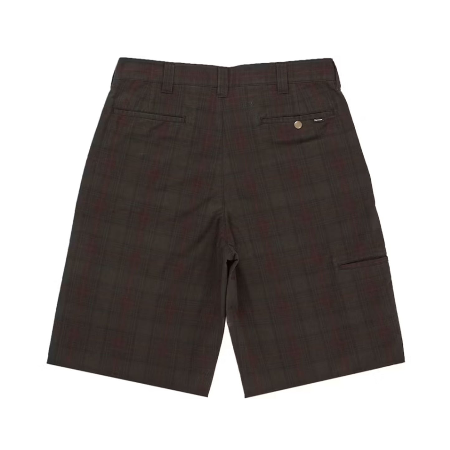 Supreme Work Short (SS26) Black Plaid