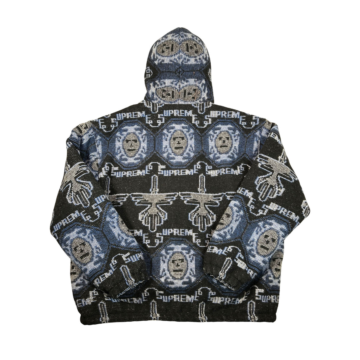 Supreme Woven Hooded Jacket Blue [USED] - XL (Used)