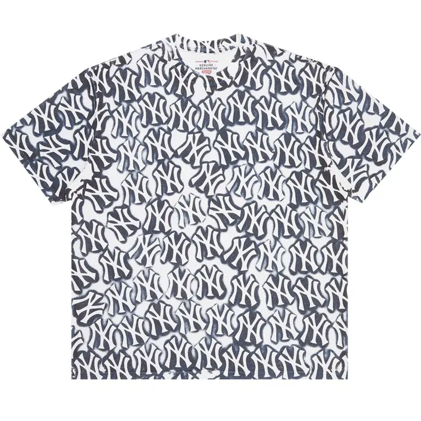 Supreme x New York Yankees Airbrush S/S Top White