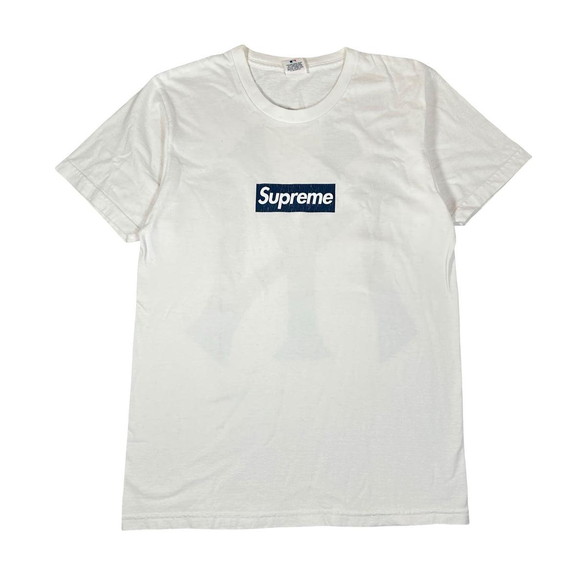 Supreme New York Yankees Box Logo Tee White [USED] - M (Used)