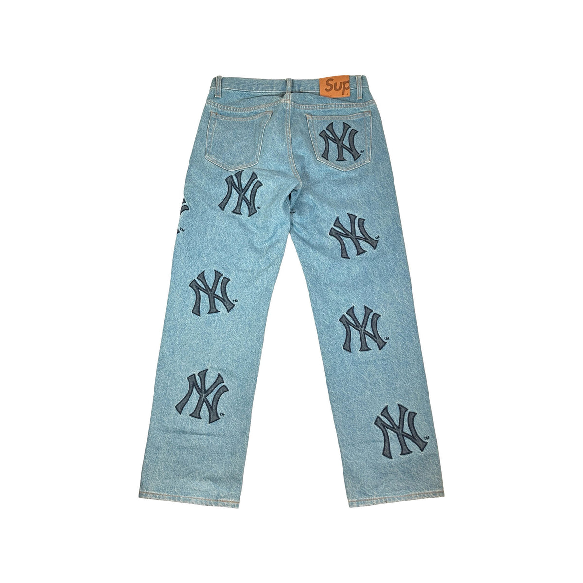 Supreme x New York Yankees Regular Jean Washed Blue [USED] - 30 (Used2)