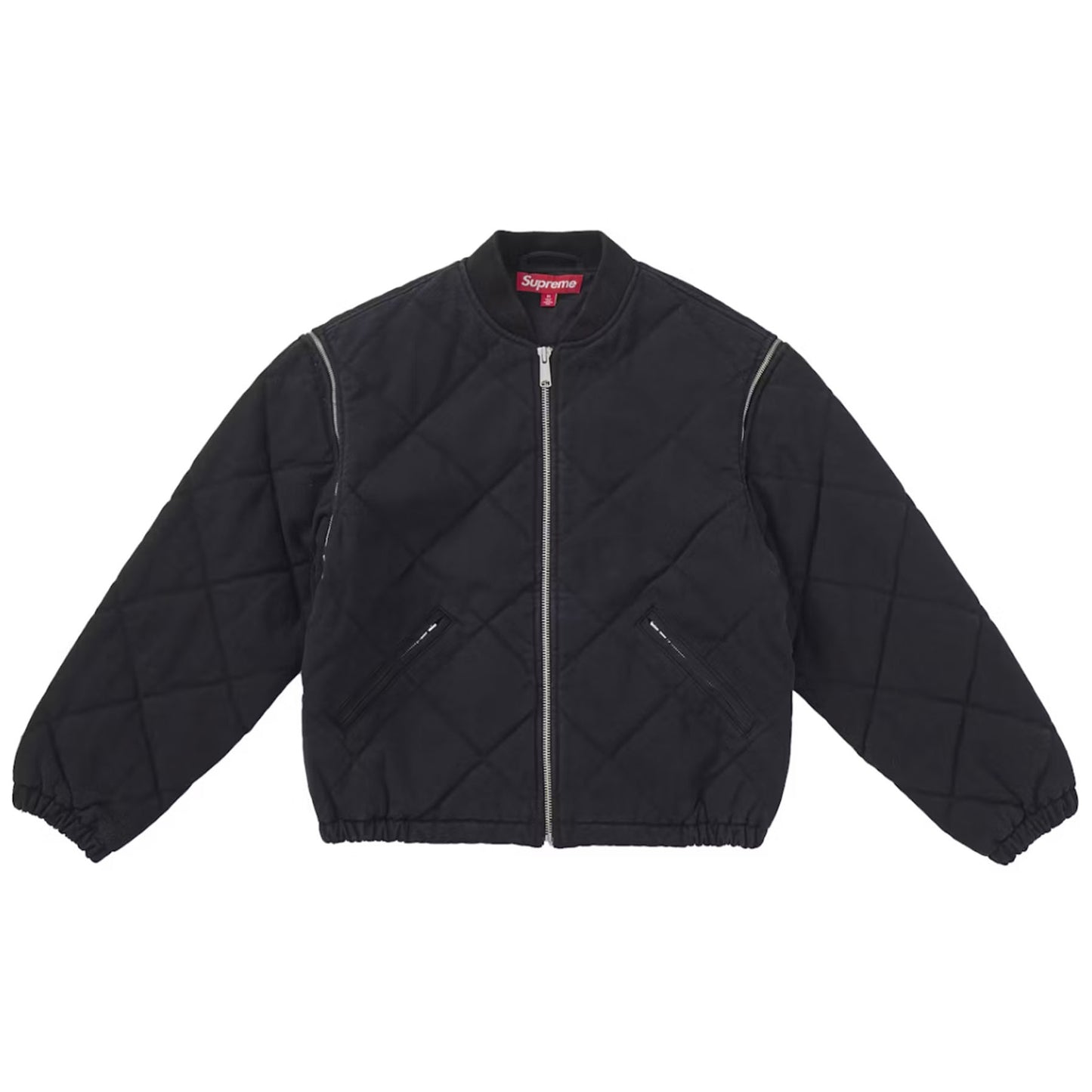 Supreme Zip-Off Sleeve Quilted Bomber Jacket Black [USED] - XL (Used)