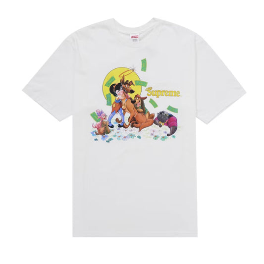 Supreme All Dogs Go To Heaven Tee White