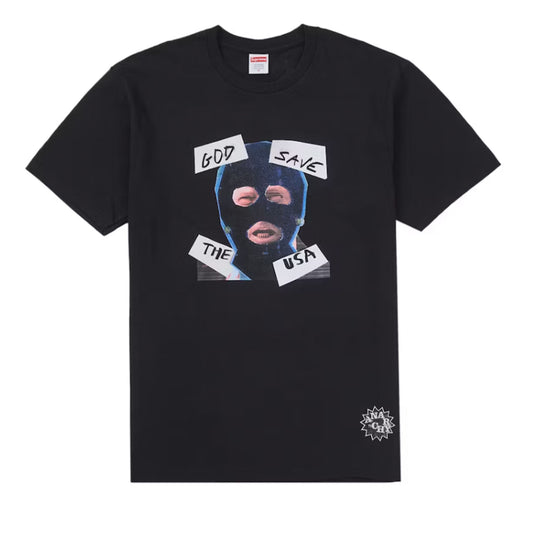 Supreme God Save Us Tee Black