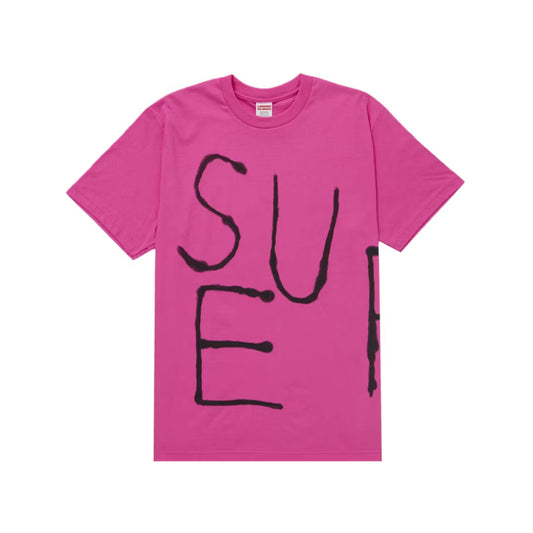 Supreme Painted Tee (SS25) Fuchsia [USED] - L (Used)