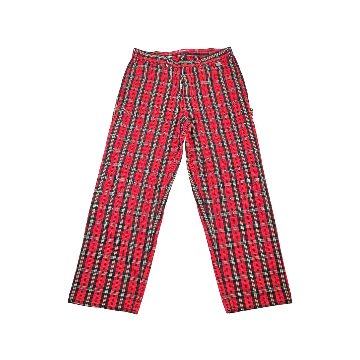 Supreme x B.B. Simon Quilted Double Knee Painter Pant Plaid [USED] - 32 (Used)