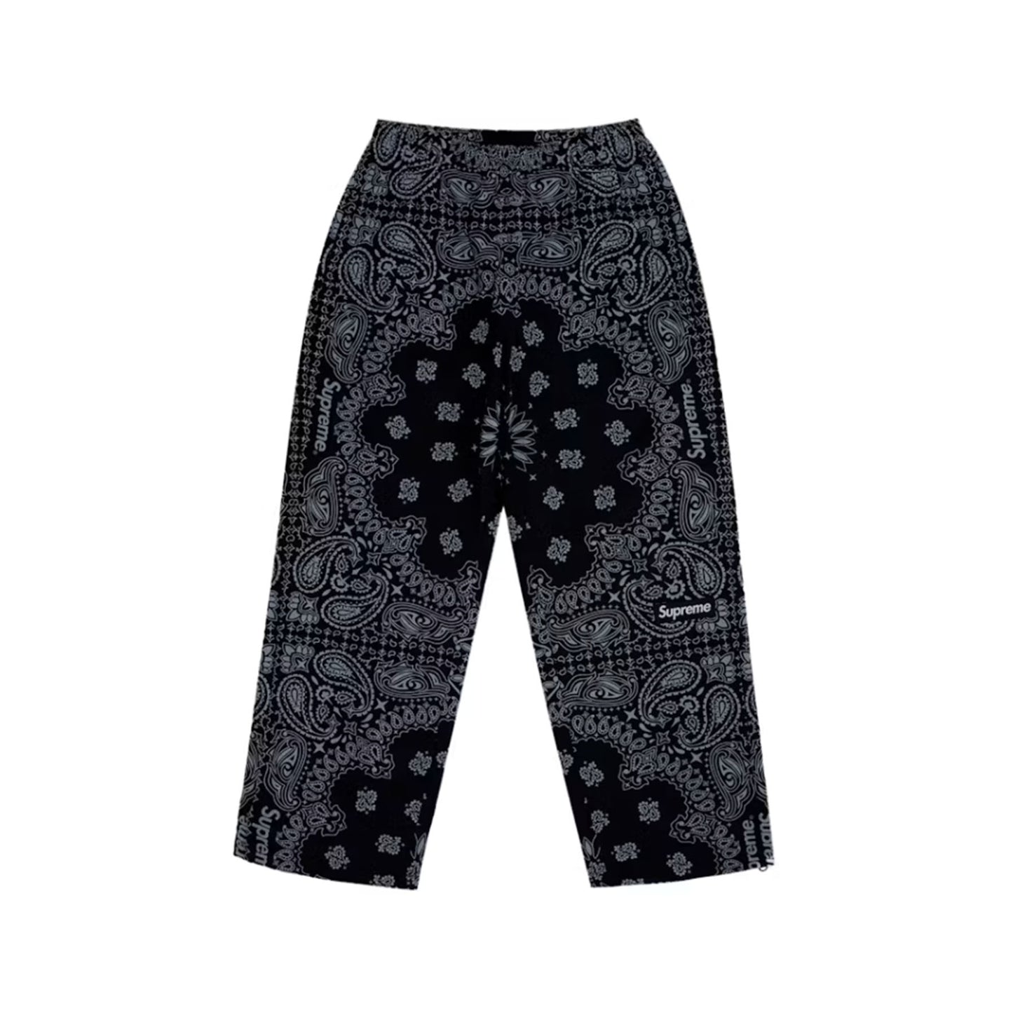 Supreme Reflective Bandana Track Pant Black