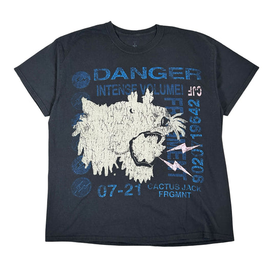 Travis Scott Cactus Jack For Fragment Danger Tee Washed Black [USED] - L (Used)