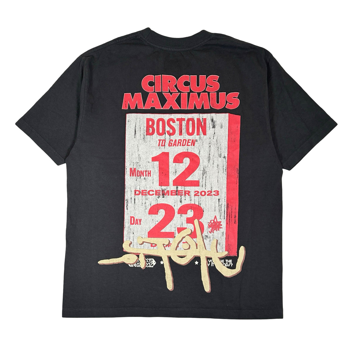 Travis Scott Utopia Is In Boston Tee Black [USED] - L (Used)