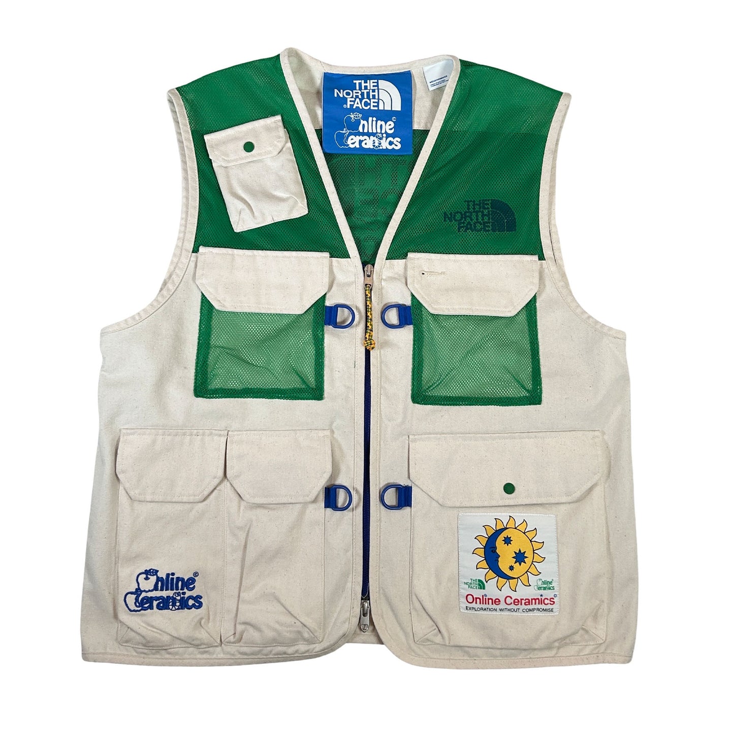 The North Face x Online Ceramics M66 Utility Vest White Green [USED] - M (Used)