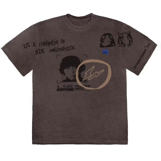 Travis Scott Cactus Jack For Fragment Hiroshi Tee Brown Pepper