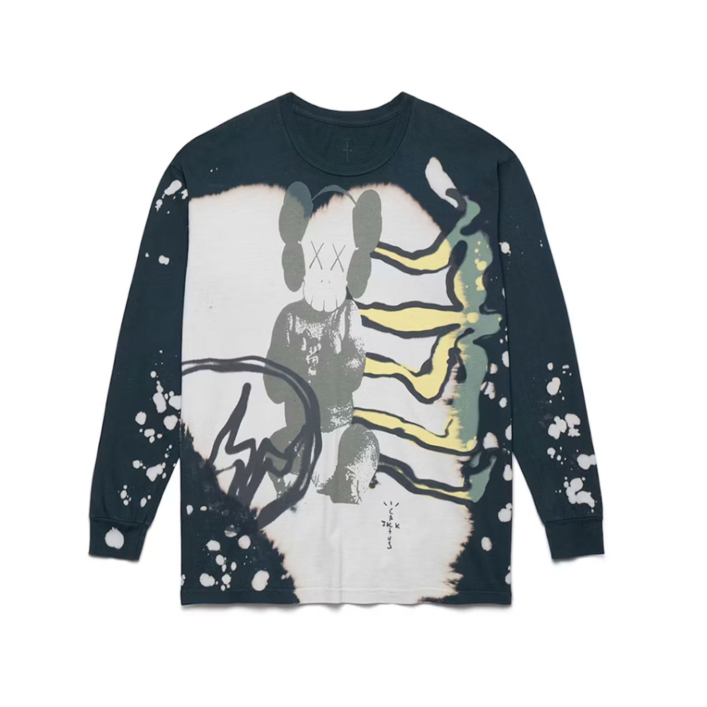 Travis Scott Cactus Jack Kaws For Fragment L/S Tee Multi Grey