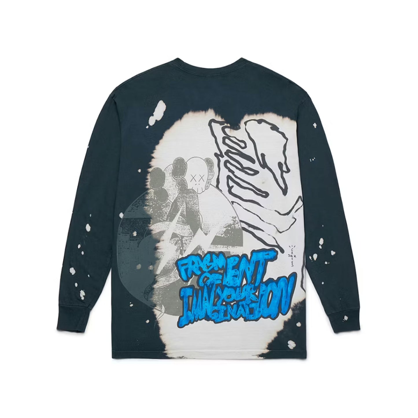 Travis Scott Cactus Jack Kaws For Fragment L/S Tee Multi Grey