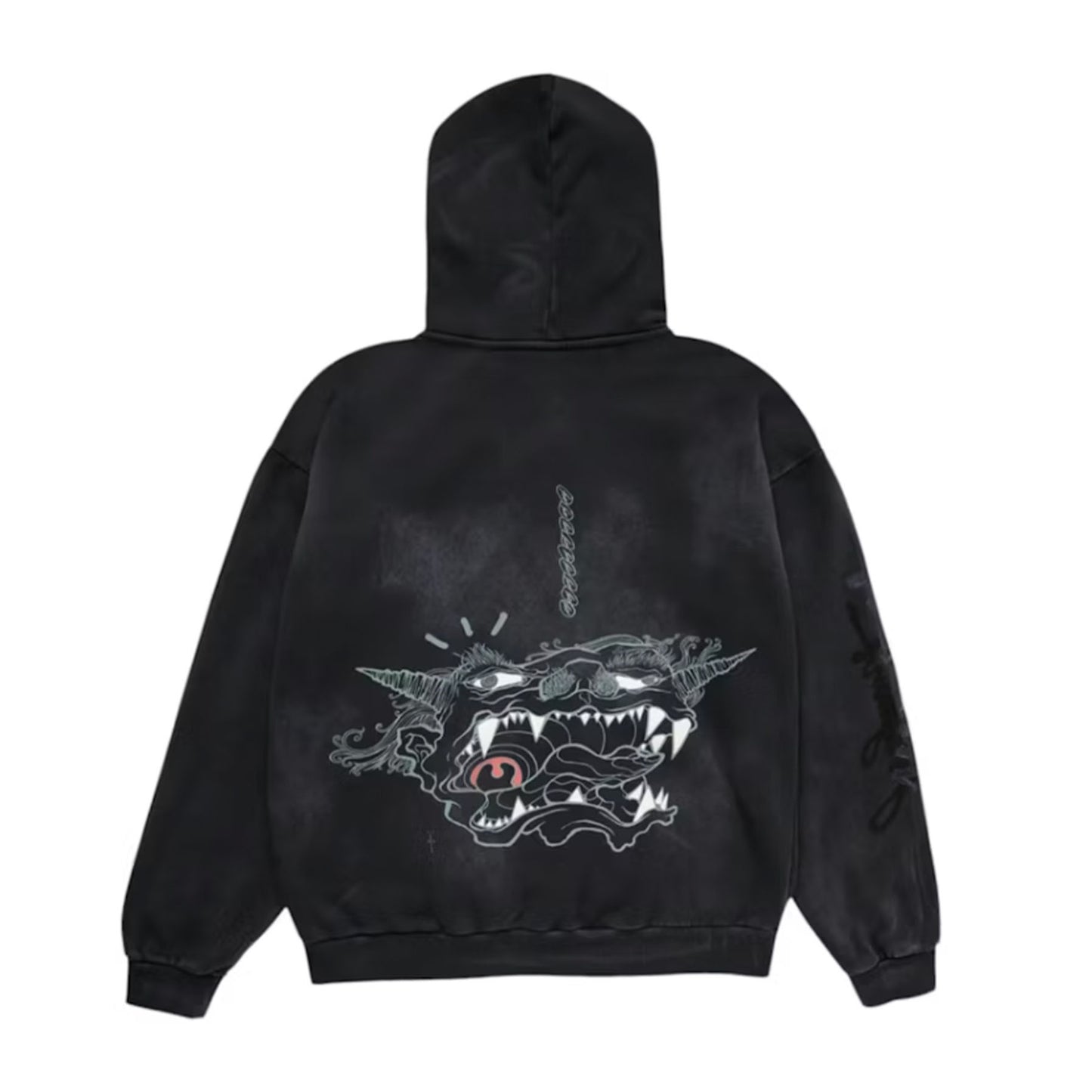 Travis Scott Cactus Jack x Fragment x Takashi Murakami Reborn Zip Hoodie Black [USED] - L (Used)