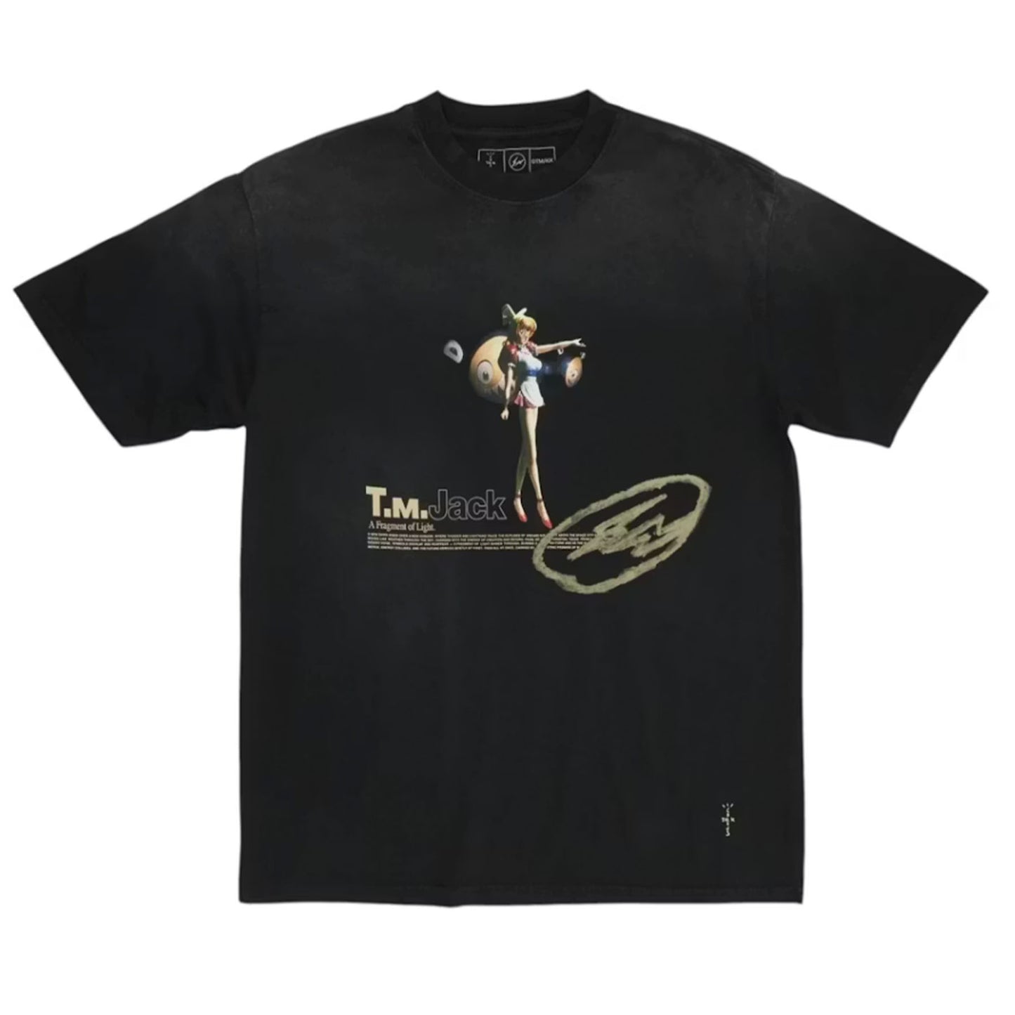 Travis Scott Cactus Jack x Fragment x Takashi Murakami Tokyo Jack Tee Black