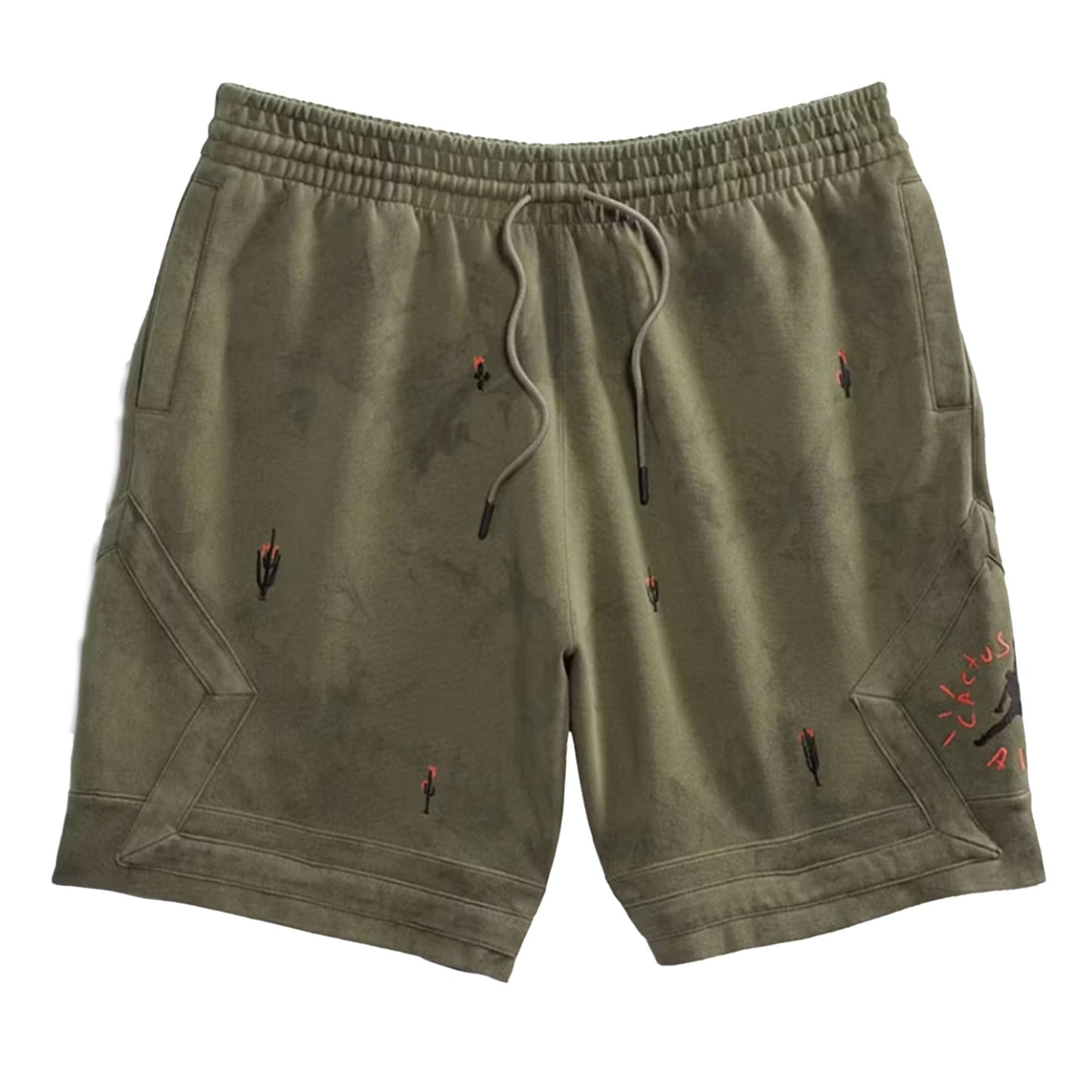 Travis Scott Jordan Washed Suede Shorts Olive [USED] - L (Used)