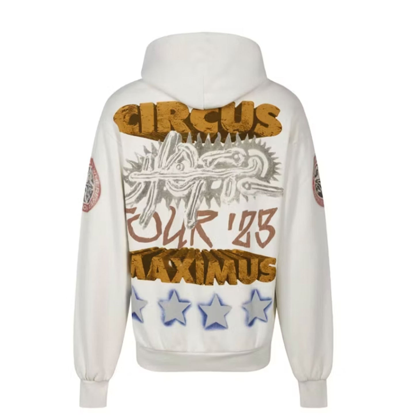 Travis Scott Utopia Circus Maximus 2023 Tour Hoodie White [USED] - M (Used)