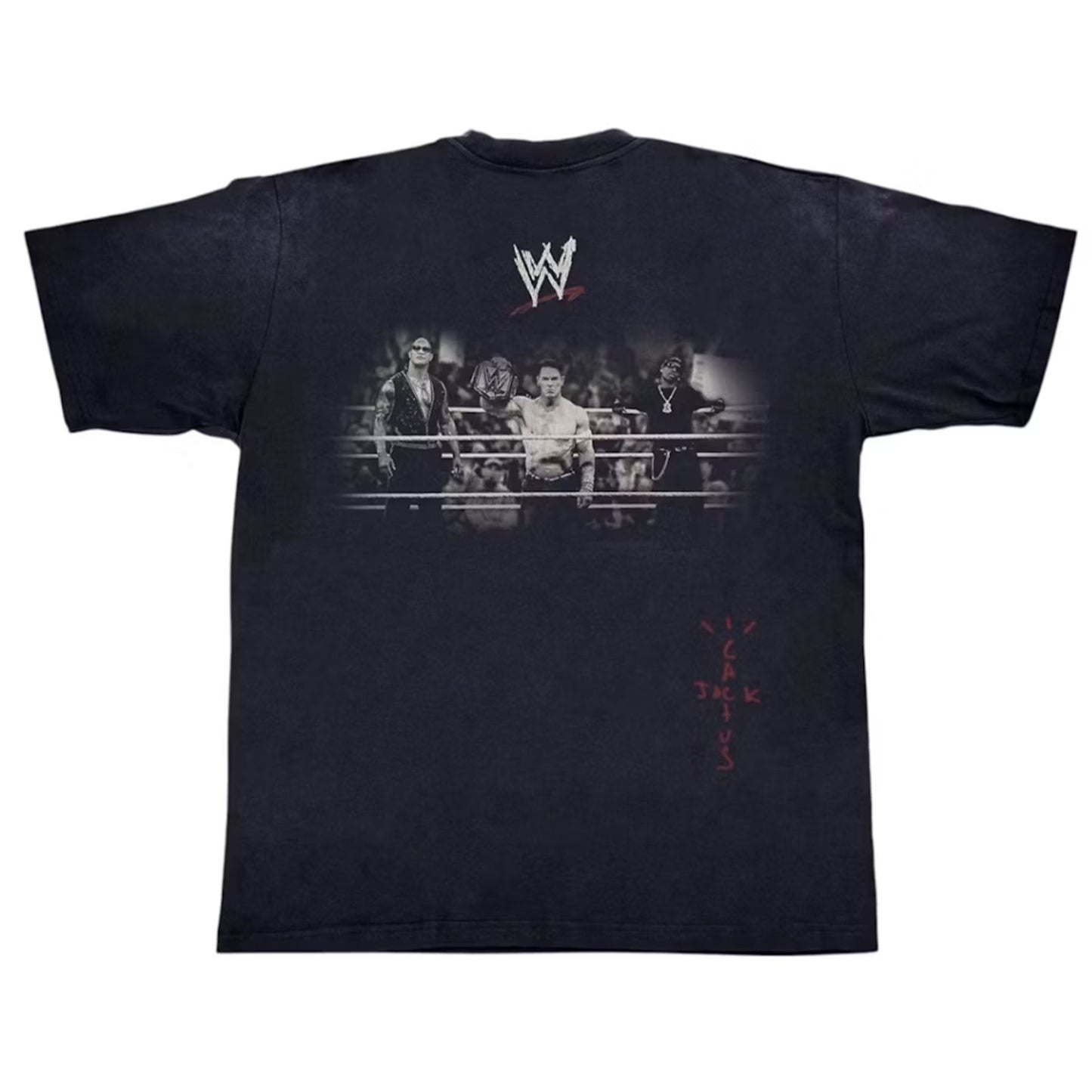 Travis Scott Wrestling Is Real T-shirt Black [USED] - L (Used)
