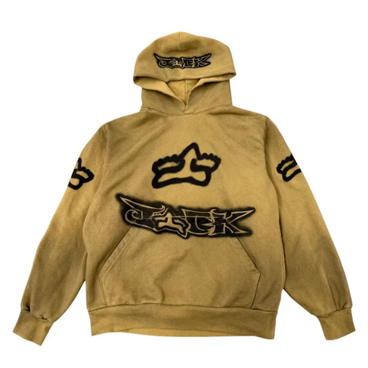 Travis Scott x Fox Racing II Hoodie Light Brown [USED] - XXL (Used)