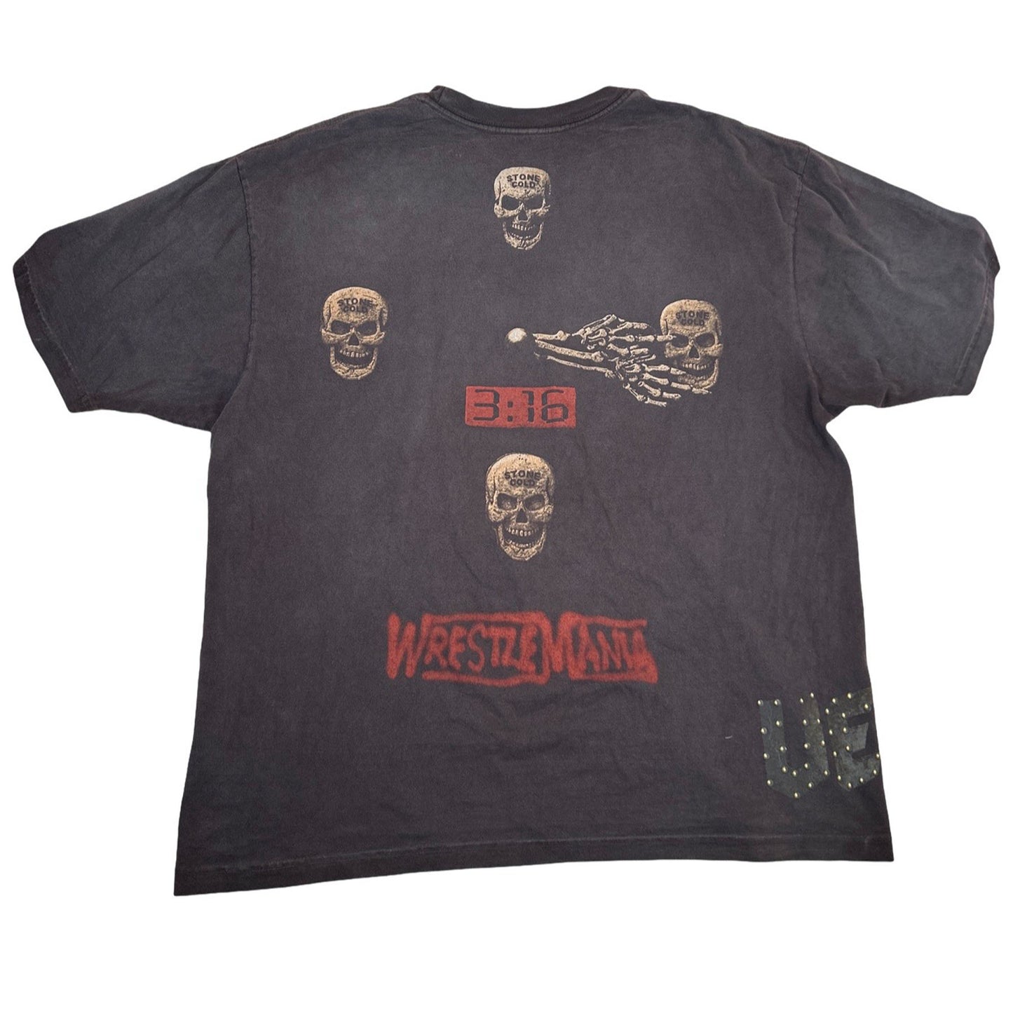 Travis Scott x WWE No Bystanders Stone Cold Steve Austin Tee Black [USED] - XL (Used)
