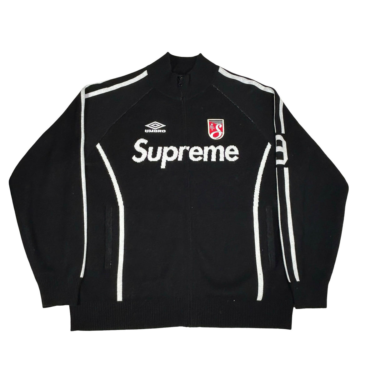 Supreme Umbro Zip Up Sweater Black [USED] - L (Used)