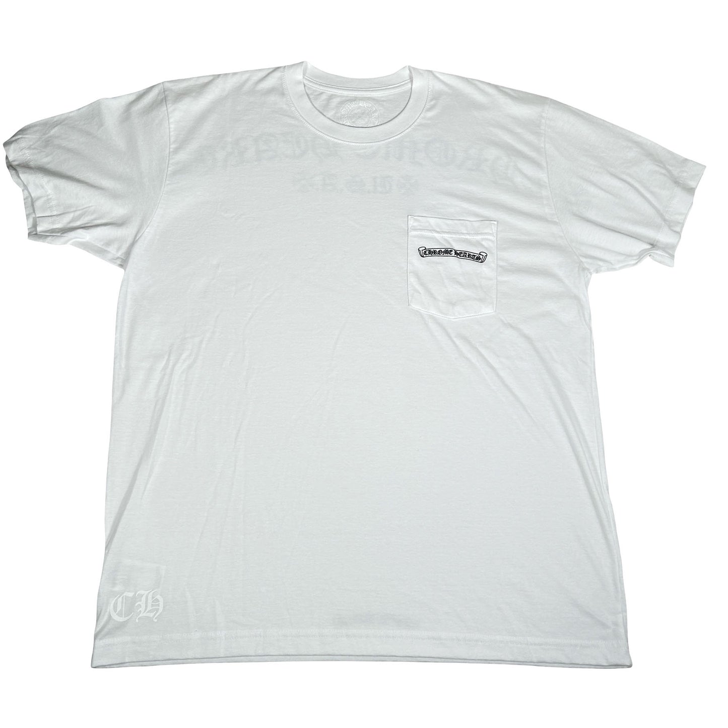 Chrome Hearts USA Script Logo Short Sleeve T-Shirt White