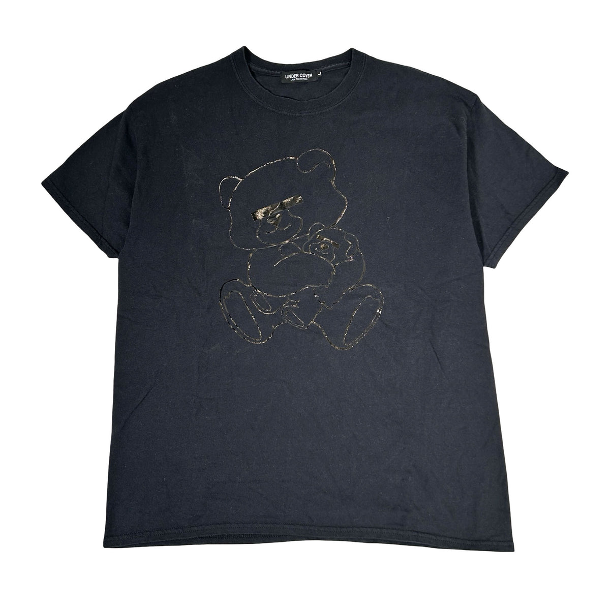 Undercover Jun Takahashi Blindfold Bear Graphic Tee Black
