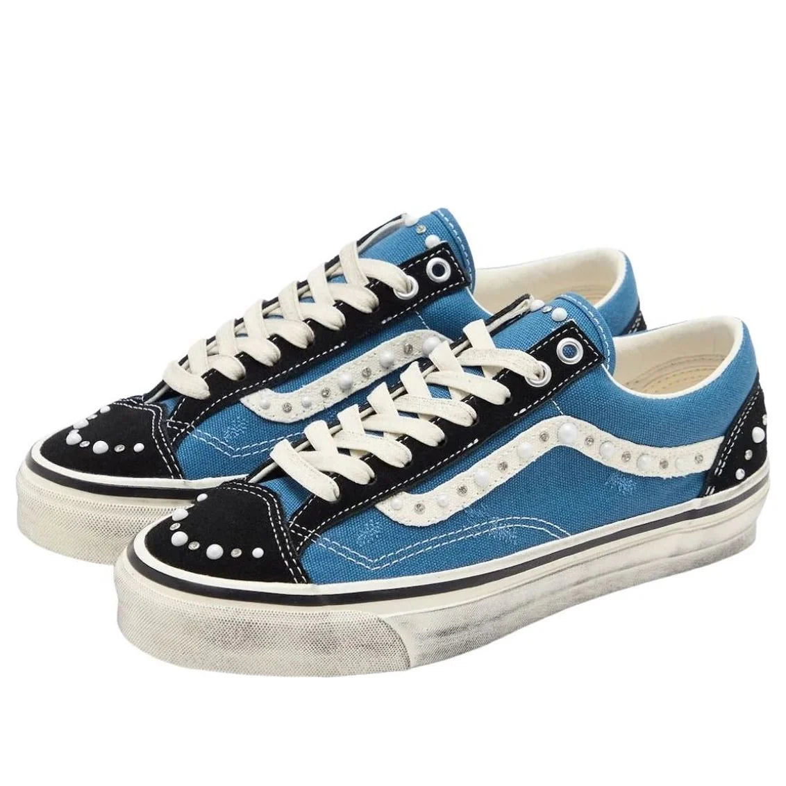VN000E8VYA6 Vans LX Old Skool 36 Pearlized Pack Black Navy