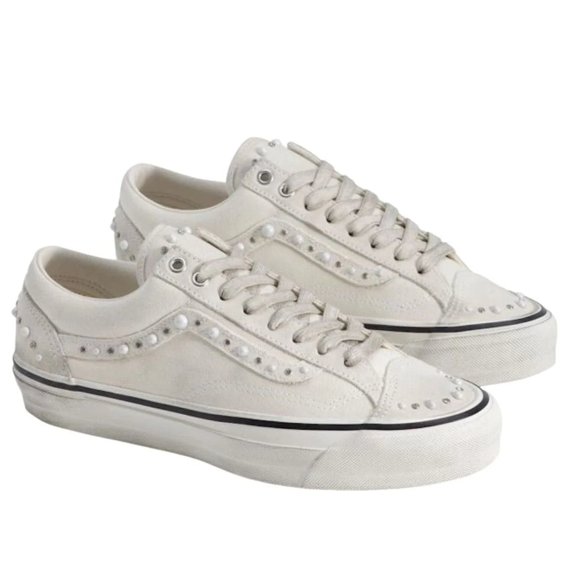 VN000ZB8CDA Vans LX Old Skool 36 Pearlized Pack Marshmallow White