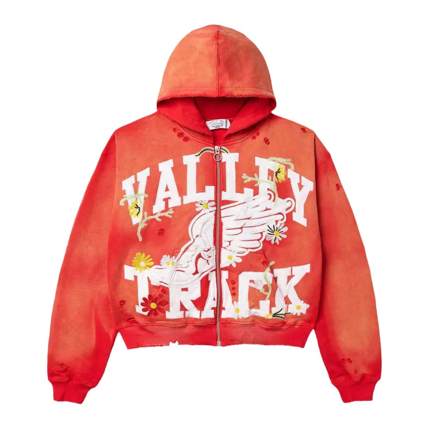 Vale Forever Garden Zip Up Hoodie Red [USED] - S (Used)