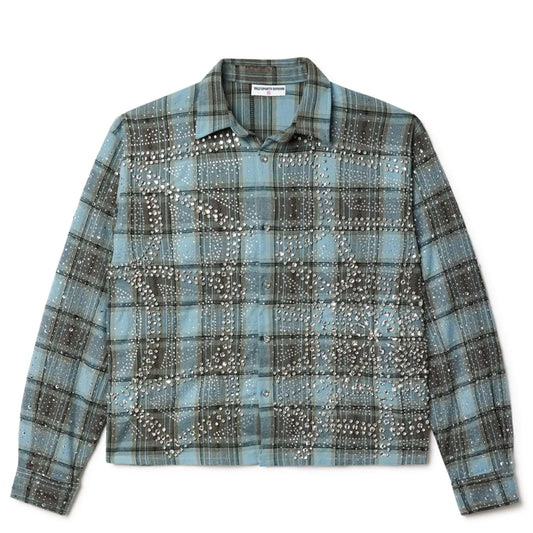 Vale Forever Ocean All Over Rhinestone Flannel [USED] - M (Used)
