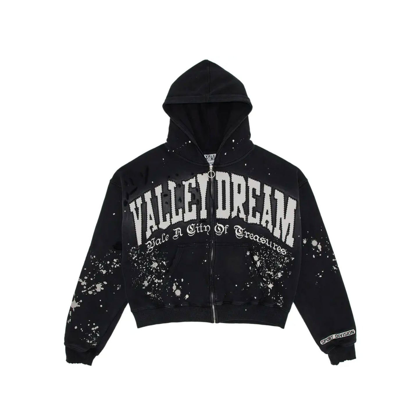 Vale Forever Paint Zip Up Hoodie Black [USED] - S (Used)