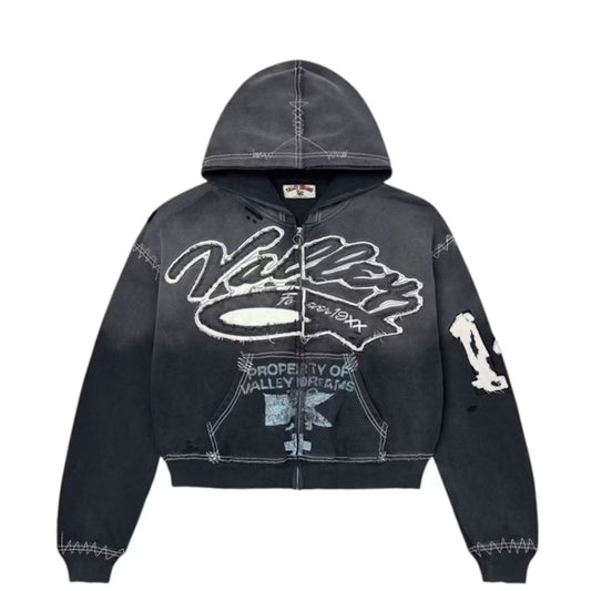 Vale Forever Religion Zip Up Top Black [USED] - M (Used)